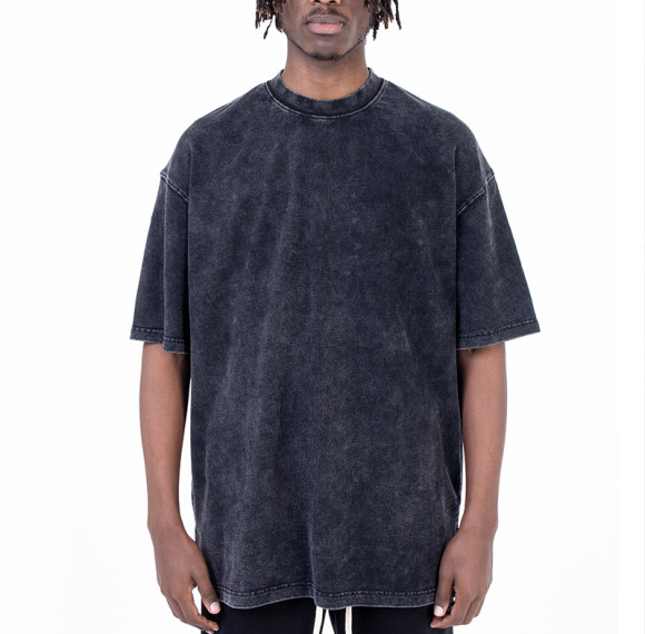 Herstellung individueller T-Shirts | Acid Wash Oversize T-Shirt | Vintage-T-Shirts aus 100 % Baumwolle