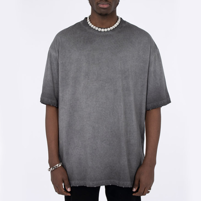 Manufacturing Vintage Acid Wash T-Shirt, 285 g/m², übergroße Passform für Herren