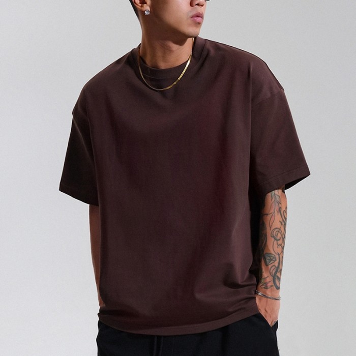 Individuelles Logo-Design, schwere T-Shirts für Herren, 310 g/m², dunkle leere T-Shirts