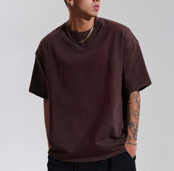 Individuelles Logo-Design, schwere T-Shirts für Herren, 310 g/m², dunkle leere T-Shirts