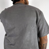 Custom Hip Hop T-shirts | Heavy Weight Suede Tshirt Men | Solid Color Dark Gray T Shirt