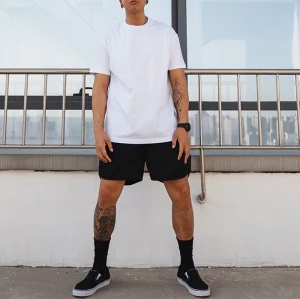 Herstellung von Mode mit individuellem Logo für T-Shirts, lässige 190 g/m², Übergröße, Streetwear, leere T-Shirts