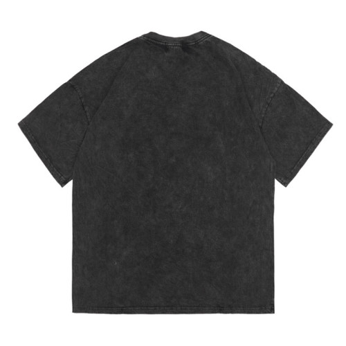 Gewaschen Neue T Shirt Vintage Unisex High Street Brief Muster Männer Oversize Street Fashion Männer Grafik Shirts