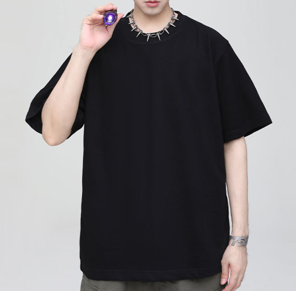 Übergroße T-Shirts für Herren von Private Label, atmungsaktive Sommer-T-Shirts aus 190 g/m² Eisseiden-Mesh-Gewebe