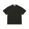 Custom Logo Men's Dark T-shirt Reverse Stitch Cotton Heavy Weight Black Oversized Fit T-shirt