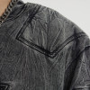 Streetwear Manufacturer Oversized Fit Washed Textured Embossed Armor Short Sleeve T Shirts