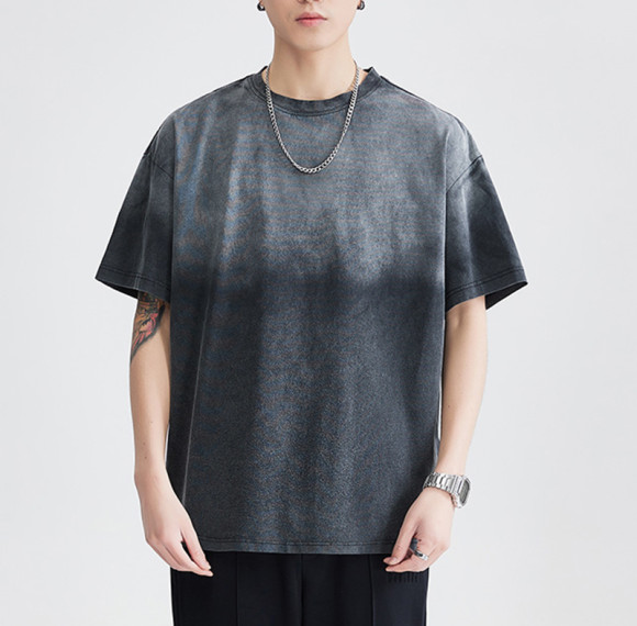 Manufacturing Trendy Fashion Gradient T-shirt 230GSM | Oversized Fit Tie Dye & Acid Wash T-shirt