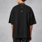 Wholesale Men's Streetwear T-shirt | Vintage Washed Black Color Waffle T-shirt