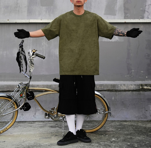 Dark Mens T-shirts With Vintage Retro style | Solid Color Polyester & Spandex Causal T-shirts