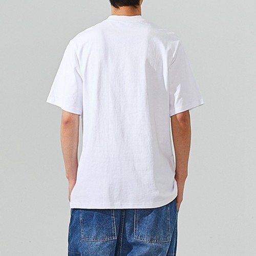 Customized Cotton Short Sleeve T-Shirt | 200GSM Pocket Solid Color Oversized Streetwear T-Shirt