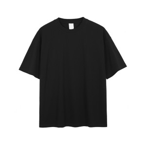 Quick Design Men Solid Color T shirts | Heavyweight 230GSM Hip Hop Summer Pure Cotton Tshirts