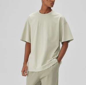Customizable Men's Solid Color T-Shirts | Cotton Oversized Streetwear T Shirt Men