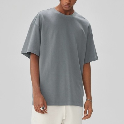 Customizable Men's Solid Color T-Shirts | Cotton Oversized Streetwear T Shirt Men