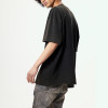 Custom Men's Casual T-shirt | Vintage Washed Blcak Turtleneck T-shirt