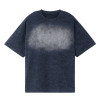 Custom Solid Color Indented Vintage Short Sleeve T Shirts - Streetwear Manufacturer Production