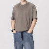 Quick Design Heavyweight T-shirts | Men 200GSM Dark Streetwear Trendy T Shirts | Drop Shoulder Blank T-shirts