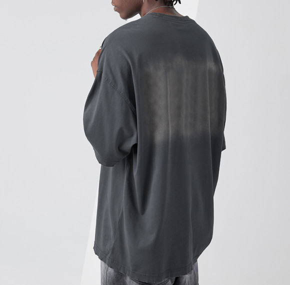 Private Label Casual Oversized Streetwear | Mens Solid Color 100% Cotton Basic Short Sleeve T shirts