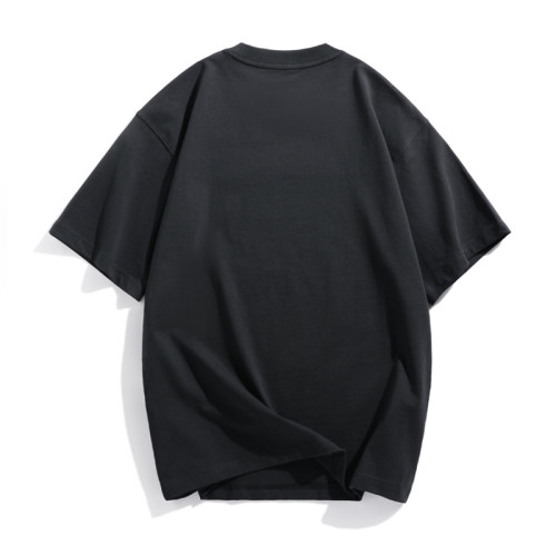 Made in Men's Solid Oversized Streetwear | Off Shoulder Blank Heavyweight Combed Cotton T Shirt