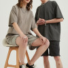 Quick Design Heavyweight Acid Wash T-shirts | Men 250GSM Dark Streetwear Trendy T Shirts | Drop Shoulder Blank T-shirts