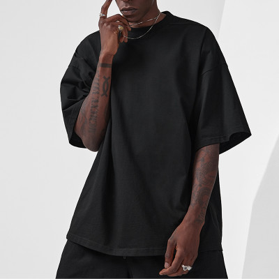 Custom Streetwear Manufacturer | Fashion TShirt  100% Cotton Oversized Fit Dark Solid Streetwear Men