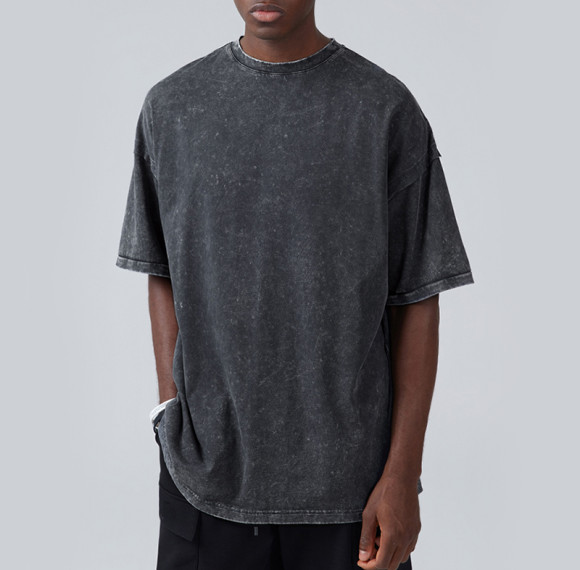 Customized Solid Color Indentation Short Sleeve T Shirts - China Streetwear Manufacturer Production