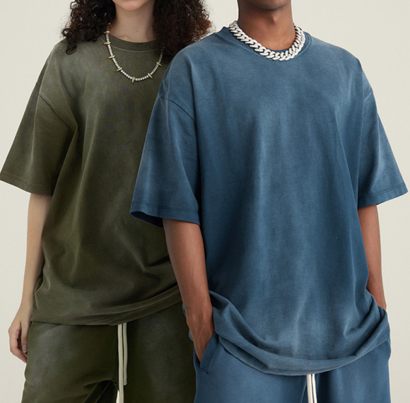 Heavyweight Cotton Solid Color Short Sleeve T Shirt - China Streetwear Manufacturer, Accept OEM, ODM