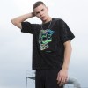 Lieferant Custom Skeleton T-Shirts Wärmeübertragung 100 % Baumwolle Acid Wash Übergroßen Stil für Männer