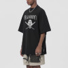 Customized Cotton Oversized Streetwear | Rhinestone Screen Print Sword Short Sleeve T Shirts
