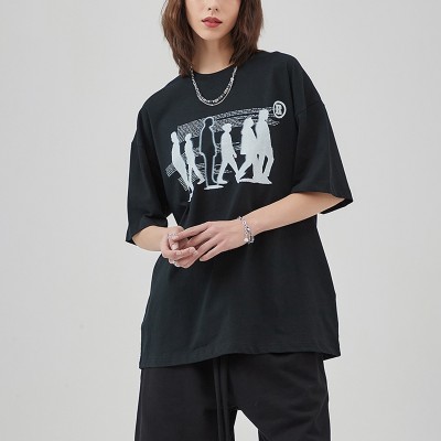 Custom T-shirts Men's Mystery Direct Injection Washed Mystery Symbols T Shirts