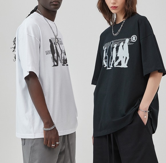 Custom T-shirts Men's Mystery Direct Injection Washed Mystery Symbols T Shirts