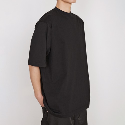 Customized Logo Oversized Streetwear - Cotton Fashion Solid Color Unisex Short Sleeve T Shirts