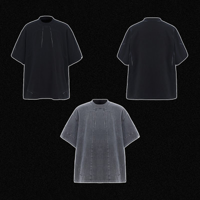 Fashion Acid Washed Tshirts Oversized Fit 100% Cotton Streetwear Unisex