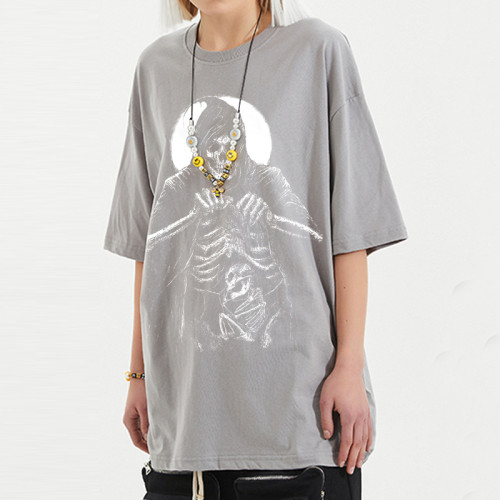 Colorful Tshirts Direct Injection Printing Fashion Designs Graphic Oversized Fit For Men