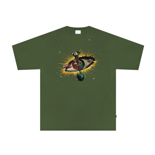 Manufacturing Custom Tshirts Dark Colorful Printed Washed Streetwear T shirt Men