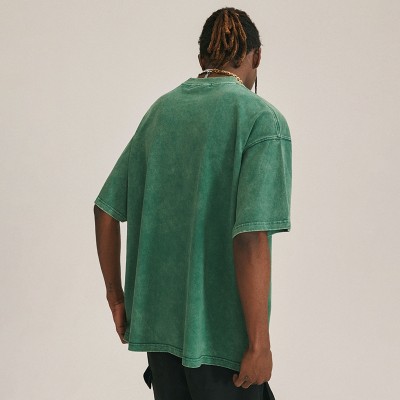 Manufacturing Vintage Streetwear T shirts | Direct Injection Printing Washed Casual Cotton T shirts