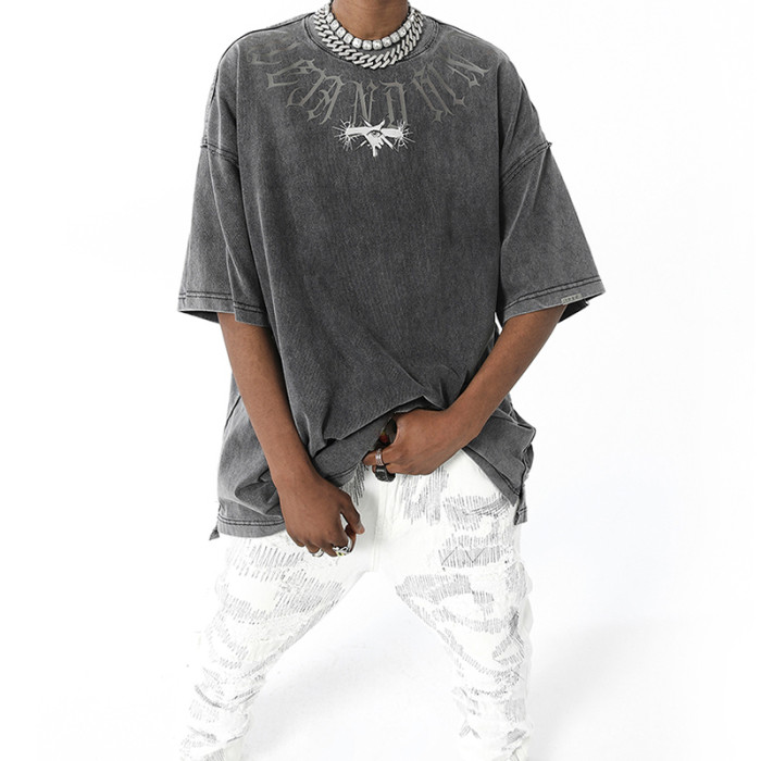 Custom Men Tshirts Private Customization | Round Neck 100% Cotton Short Sleeve Tshirt For Men