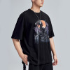 Custom Logo Tshirts Animal Element Cotton Polyester Blend Heat Transfer Oversized Fit For Men