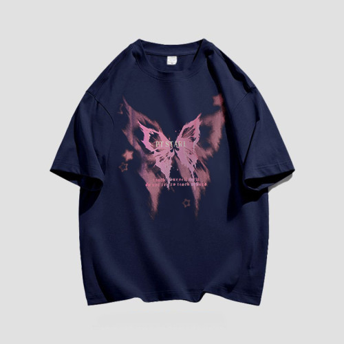 Heavy Weight Vintage Tshirts Washed Cotton Oversized Fit Acid Washed Digital Printing Graphic Tshirts