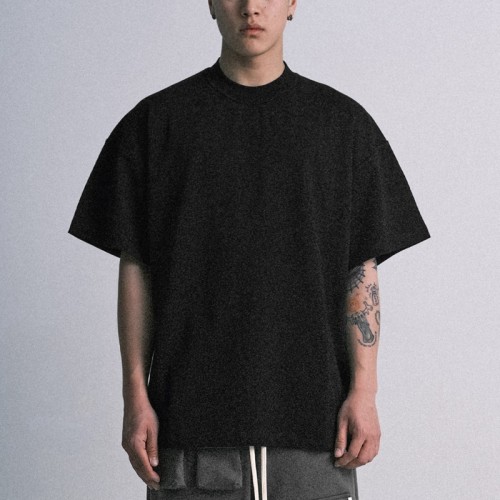 Clothing Manufacturer Heavyweight Men T-shirt | 290GSM Pure Cotton Summer Drop Shoulder Loose Fit T-shirt