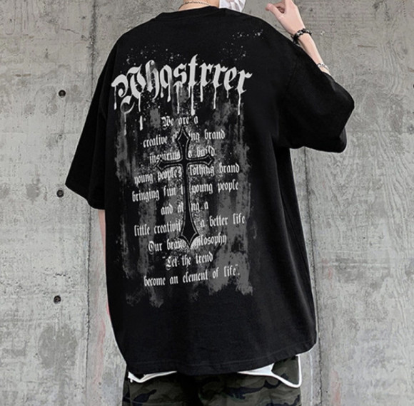 Customizable Logo Waffle Short Sleeve T-Shirt | 265GSM Heavyweight Oversized Streetwear T-Shirts