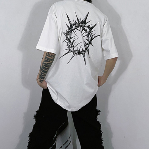 High Quality Streetwear T shirts 100% Cotton 230GSM DTG Printing Oversized Fit For Men