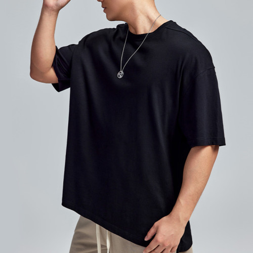 Customized Oversized Street T-Shirt | 190GSM Cotton Summer Drop Shoulder Short Sleeve T-Shirt
