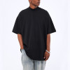 Customize Logo Manufacture Short Sleeve Dark T-shirt | Unisex 230GSM 100% Cotton Streetwear Solid Color T-shirt