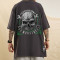 Skull Print Custom Streetwear Heavyweight Cotton Short Sleeve T Shirt Men