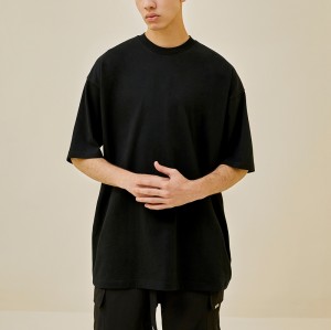 Customizable Dark Unisex Short Sleeve T-Shirt - 230GSM Heavyweight Cotton Oversized Streetwear