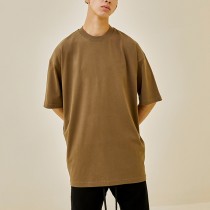 Manufacturer Color Pattern Oversized T-Shirts, 260GSM Heavy Weight 100% Cotton Half Sleeved T Shirt