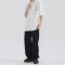 Custom Rose Pattern T Shirts | White Ink Direct Print Streetwear Cotton Men's Oversized T-Shirt
