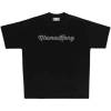 Customized Manufacturing Dark Heavyweight TShirt, Letter Print Screen Printed Streetwear T Shirt Men