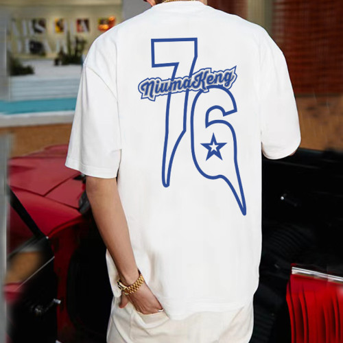 Customized Manufacturing Heavyweight TShirt, Graphic Printed Screen Printed Streetwear T Shirt Men
