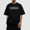 Customized Heavyweight Crew Neck T-Shirt, Monogrammed Screen Printed Simple Streetwear T Shirt Men
